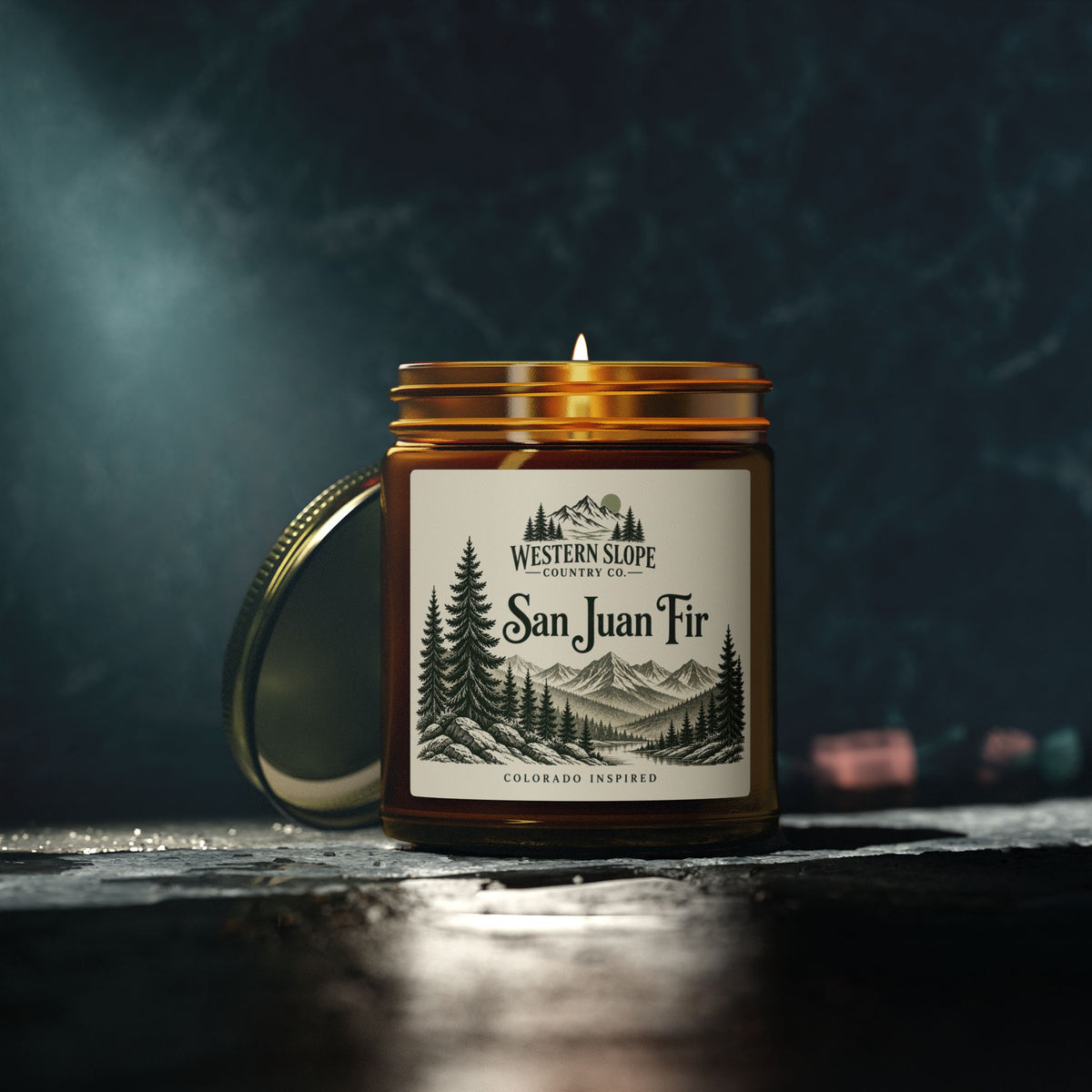 San Juan Fir — Fraser Fir Coconut-Apricot Wax Candle