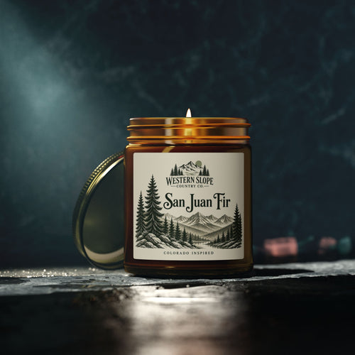 San Juan Fir — Fraser Fir Coconut-Apricot Wax Candle