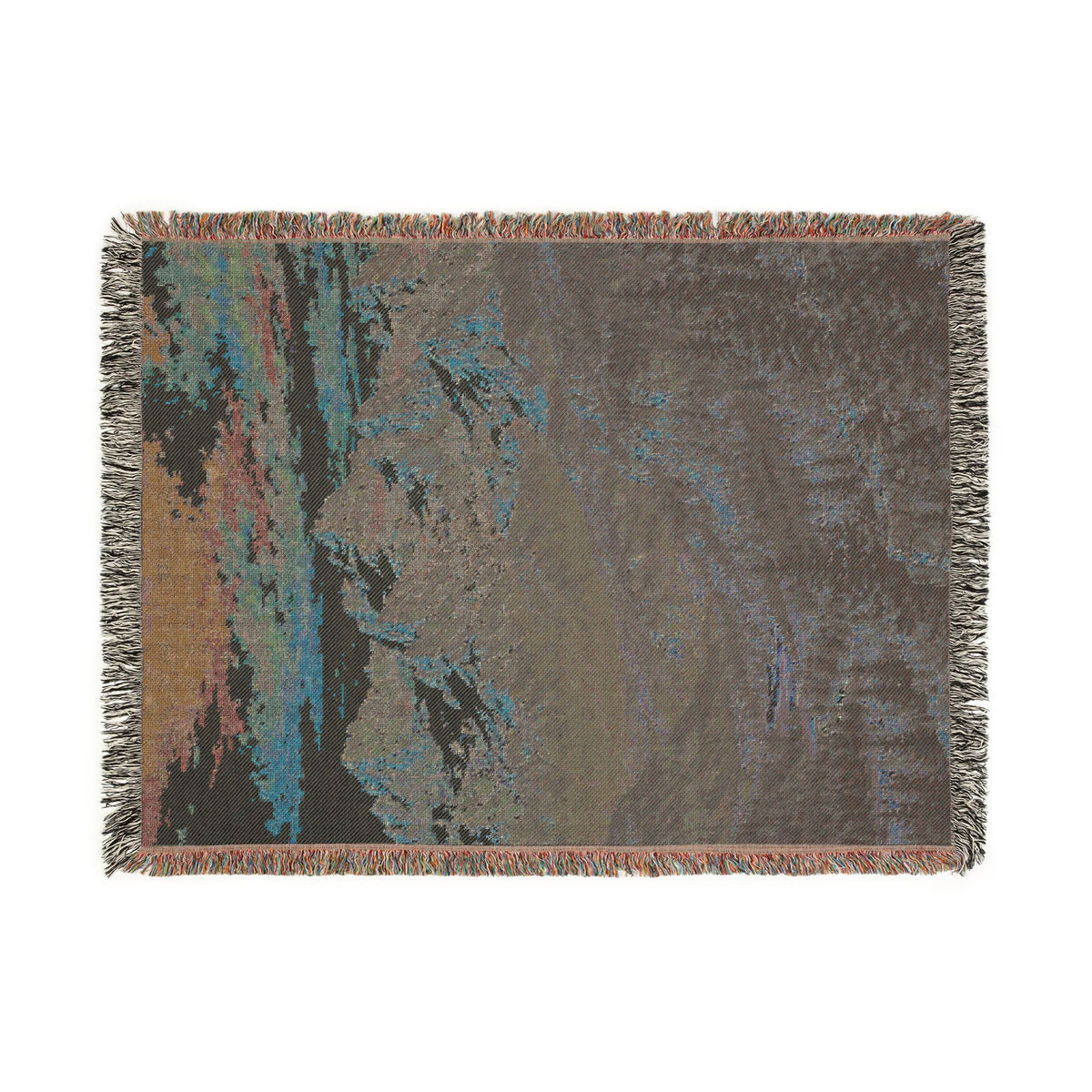 San Juan Mountains Colorado-Inspired Woven Blanket - Cozy Scenic Throw for Cabin, Living Room, Lodge Decor