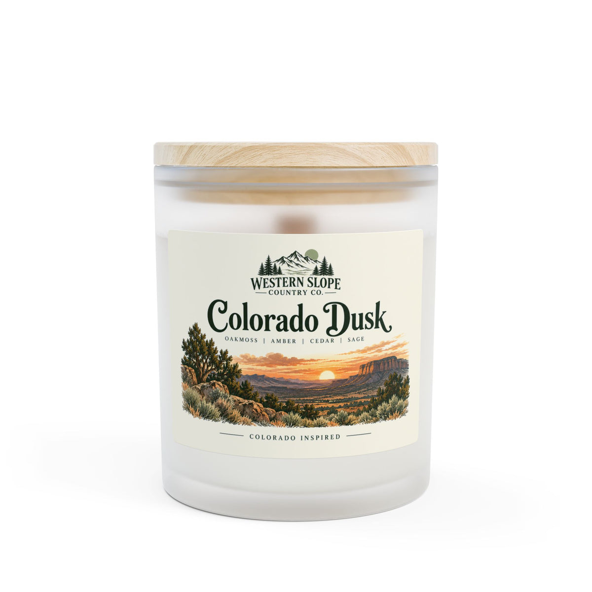 Colorado Dusk — Oakmoss & Amber Coconut-Soy Candle