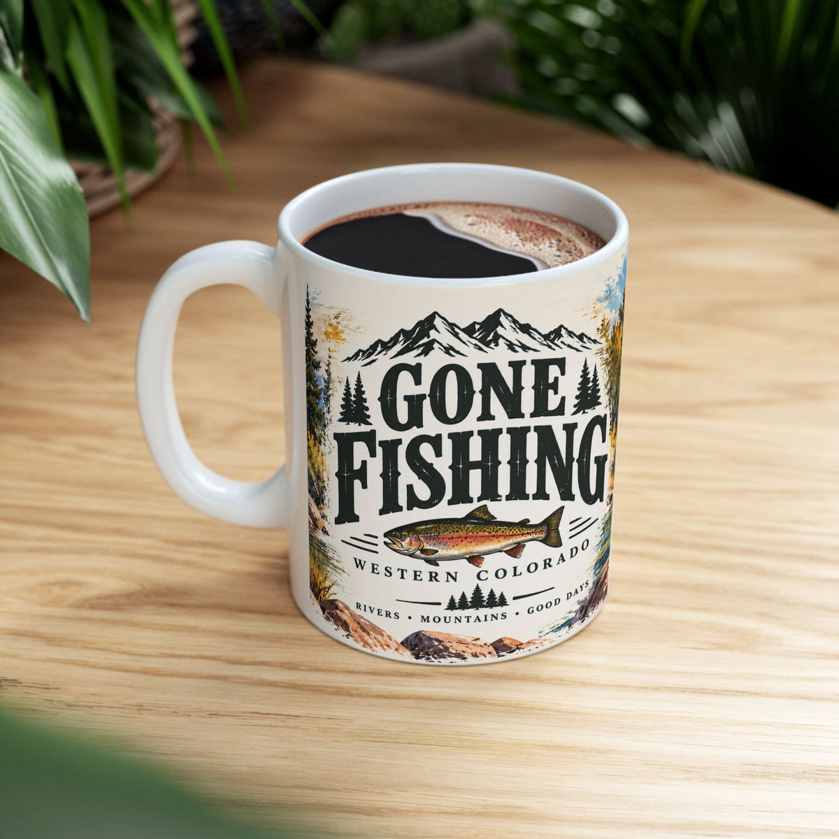 Gone Fishing — Western Colorado Coffee Mug (11oz/15oz)