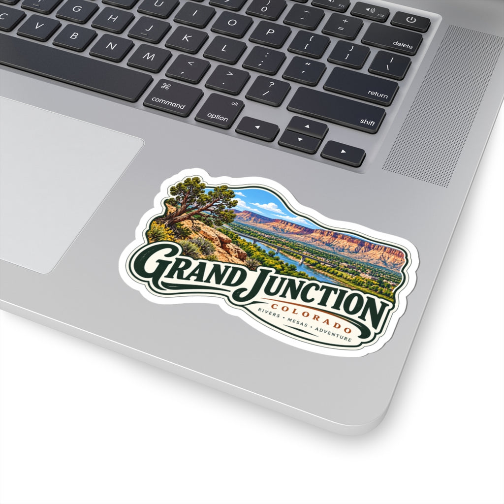 Grand Junction Colorado Scenic Sticker — Rivers, Mesas & Adventure Kiss-Cut Sticker