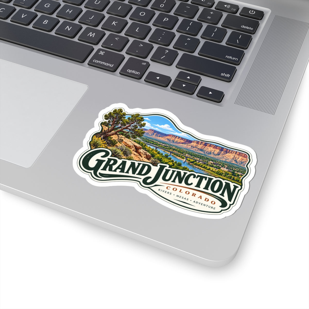 Grand Junction Colorado Scenic Sticker — Rivers, Mesas & Adventure Kiss-Cut Sticker