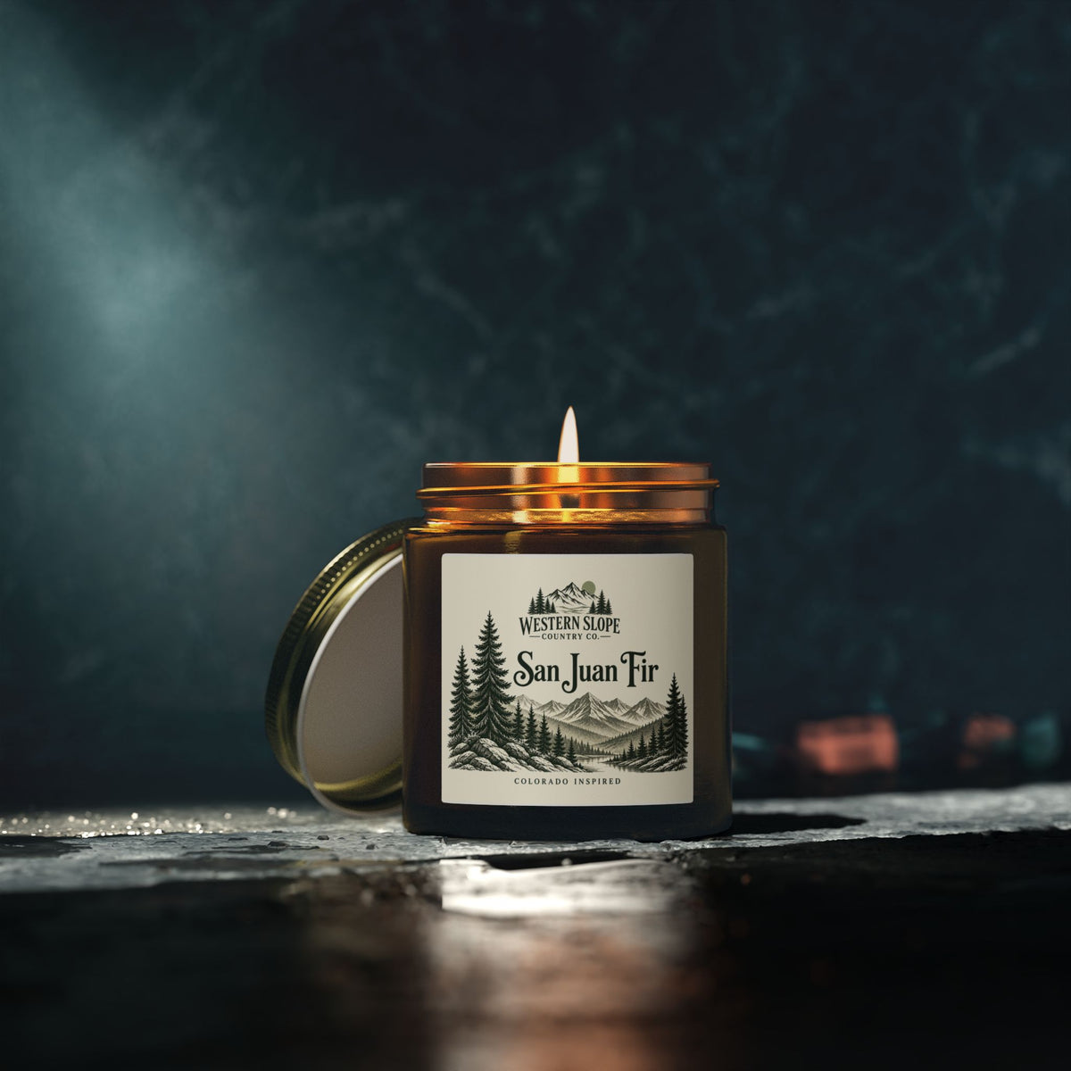 San Juan Fir — Fraser Fir Coconut-Apricot Wax Candle