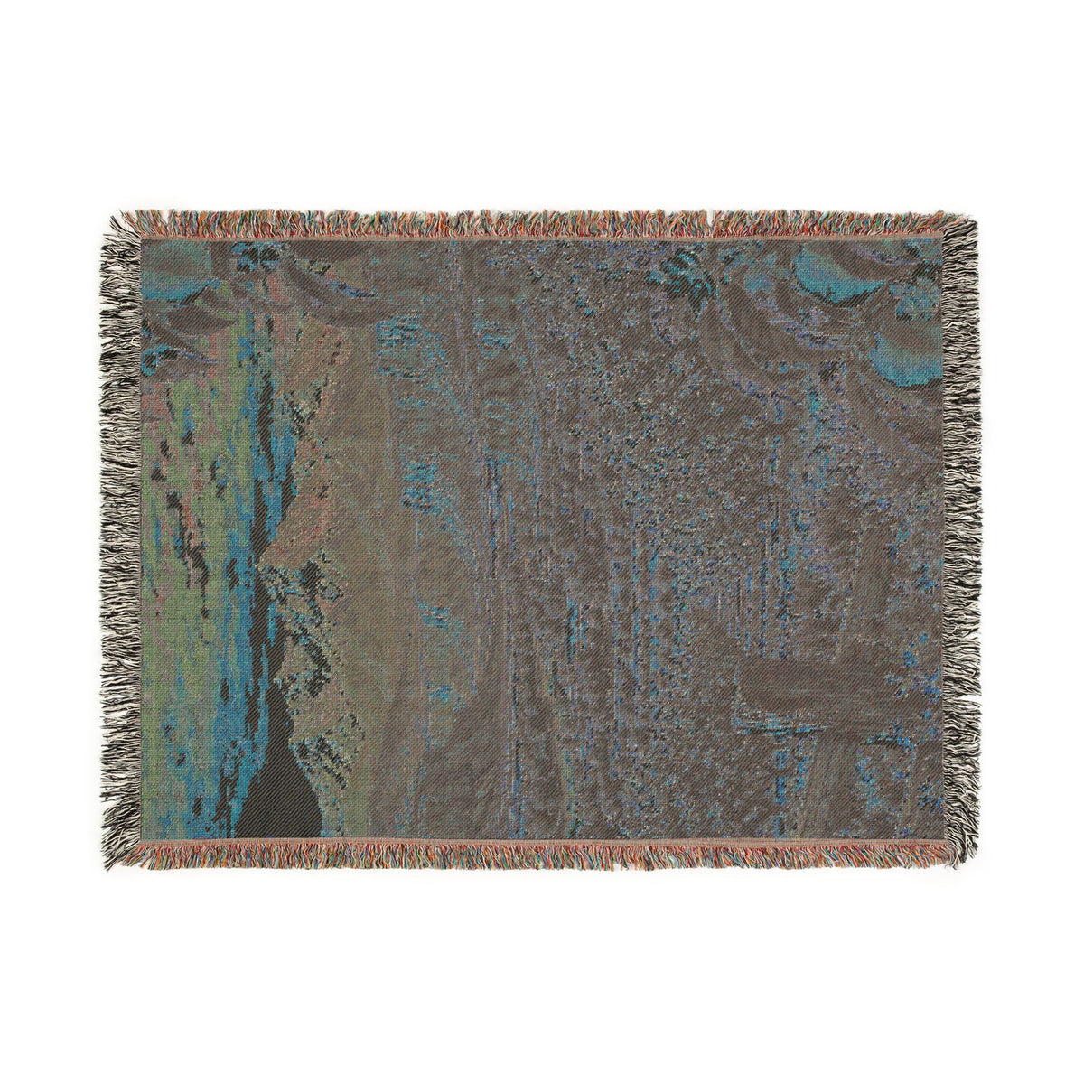 Western Slope Colorado-Inspired Woven Blanket — Cozy Scenic Throw for Cabin, Living Room, Lodge Decor