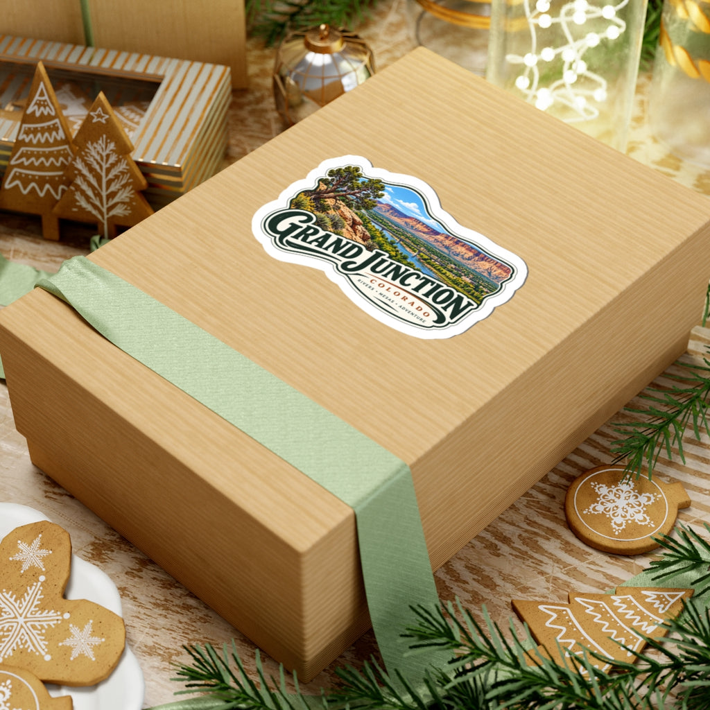 Grand Junction Colorado Scenic Sticker — Rivers, Mesas & Adventure Kiss-Cut Sticker