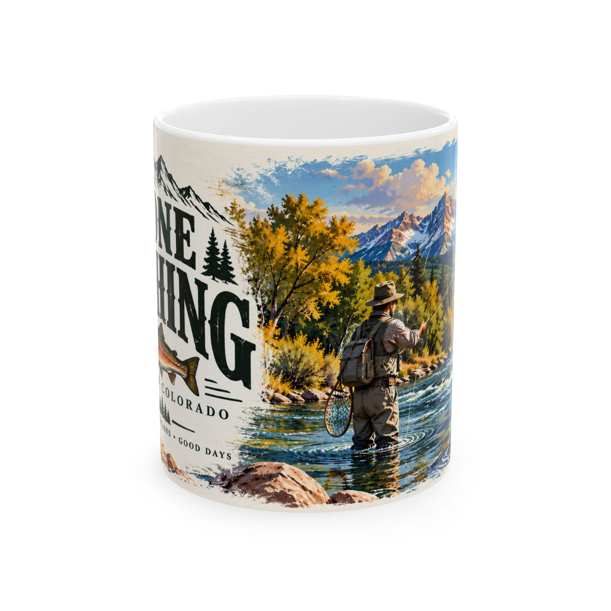 Gone Fishing — Western Colorado Coffee Mug (11oz/15oz)