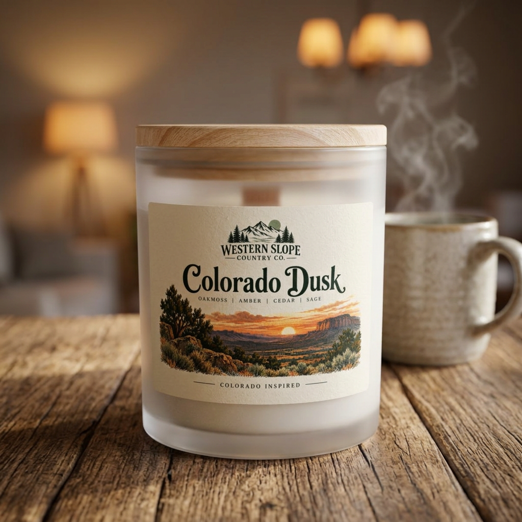 Colorado Dusk — Oakmoss & Amber Coconut-Soy Candle