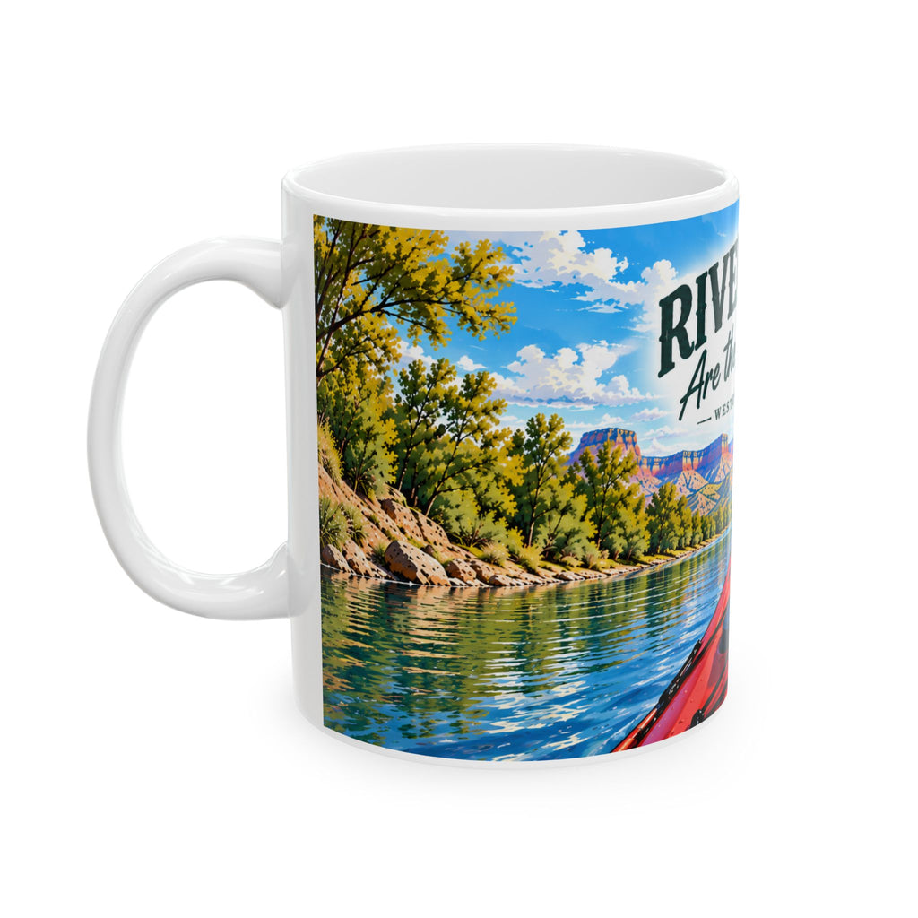 River Days Are the Best Days — Western Colorado Kayaking Mug (11oz, 15oz)