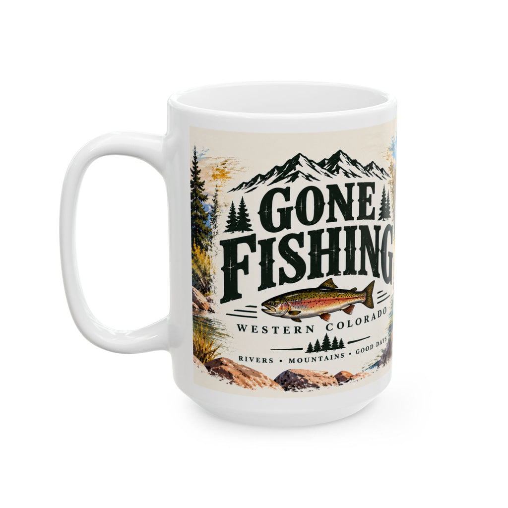 Gone Fishing — Western Colorado Coffee Mug (11oz/15oz)