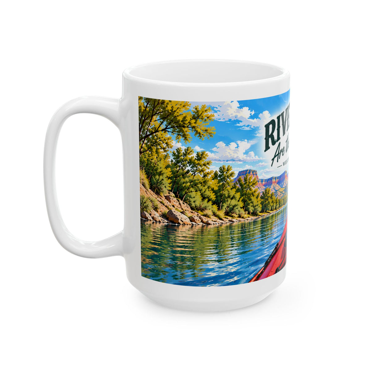 River Days Are the Best Days — Western Colorado Kayaking Mug (11oz, 15oz)