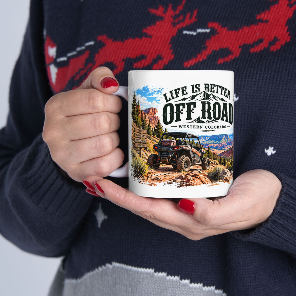 Life Is Better Off Road — Western Colorado Mug (11oz/15oz)