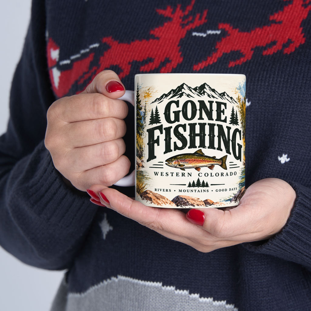 Gone Fishing — Western Colorado Coffee Mug (11oz/15oz)