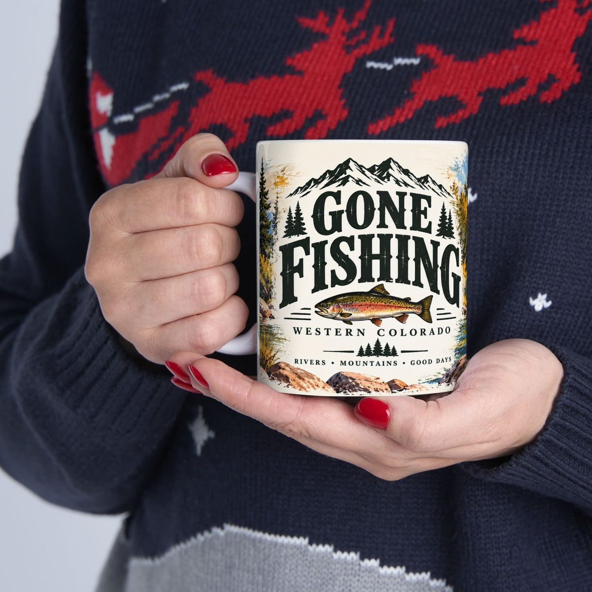 Gone Fishing — Western Colorado Coffee Mug (11oz/15oz)