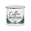 Coffee • Mountains • Repeat — Colorado Inspired Enamel Camping Mug